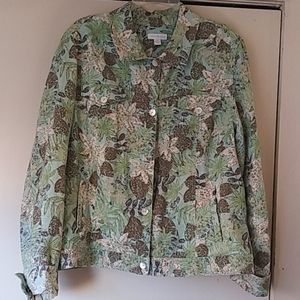 Charter Club Button front jacket XL